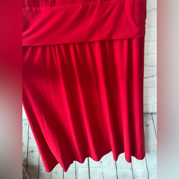 coldwater creek dark red sleeveless long dress size 24 - Picture 6 of 10